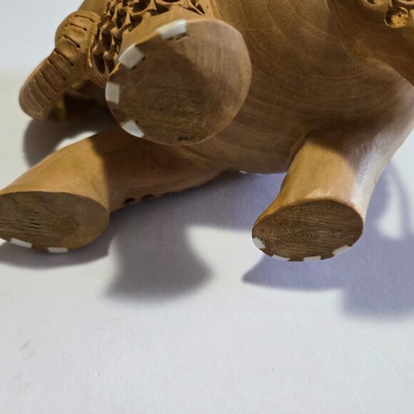 Hand-carved Wooden Elephant - Picture 5 of 11